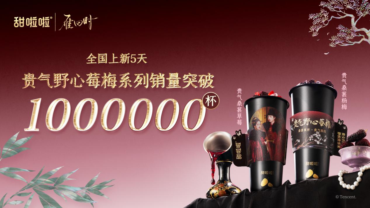 甜啦啦X《雁回时》联名获2024-2025年度杰出娱乐营销案例(图3)