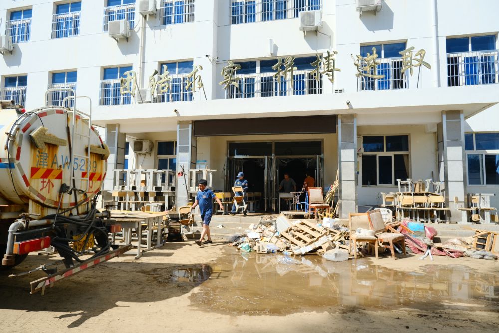 新华全媒+泃河渐静——天津受灾地区灾后恢复见闻(图2)