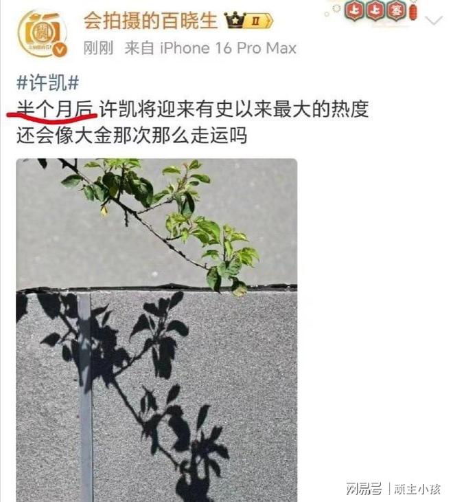 九游娱乐文化：许凯：绯闻漩涡中的顶流之路