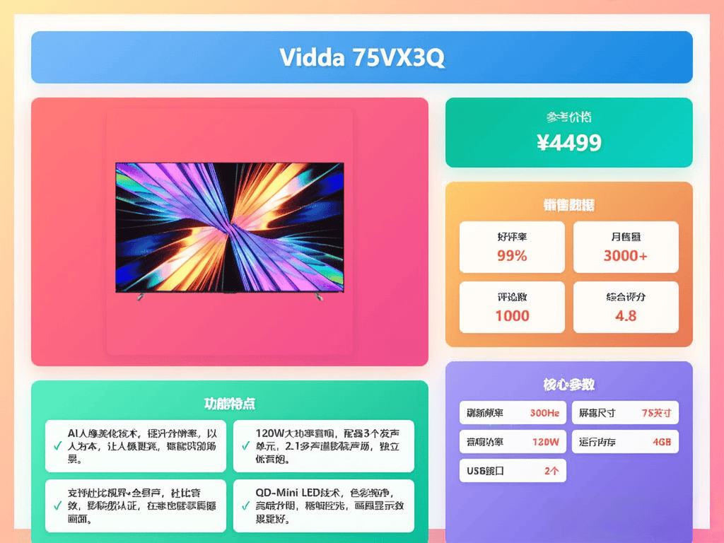 2026年必看！精选八款75英寸大屏电视推荐：海尔、小米、TCL……哪个牌子75英寸大屏电视好？附各型号价格闭眼入不踩坑！(图7)